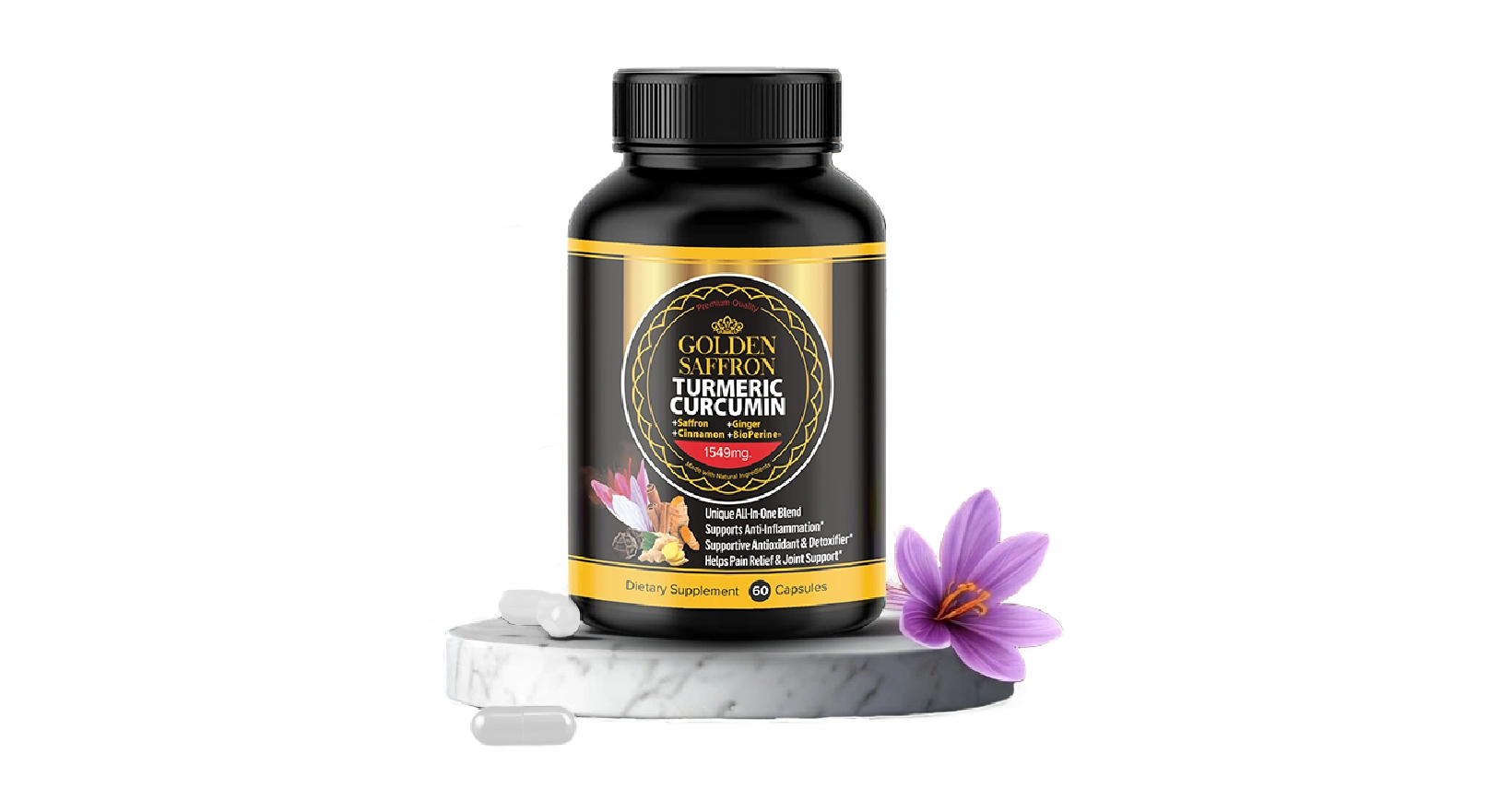 Golden Saffron Turmeric Supplement