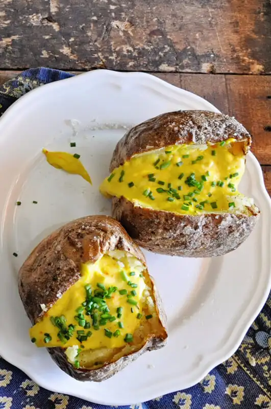 Crispy Baked Potatoes with Saffron Aioli